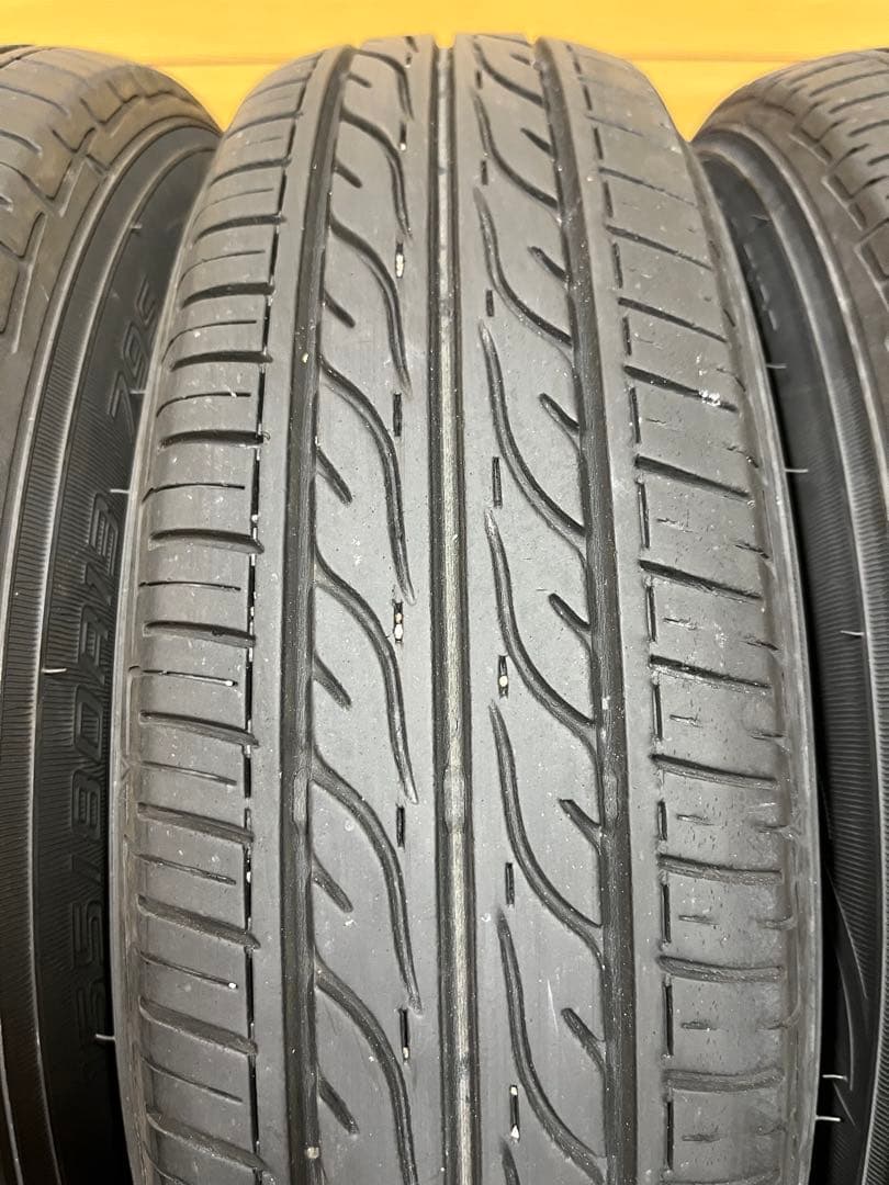 155/80R13 夏タイヤ、ラジアルタイヤ4本・軽自動車用　中古