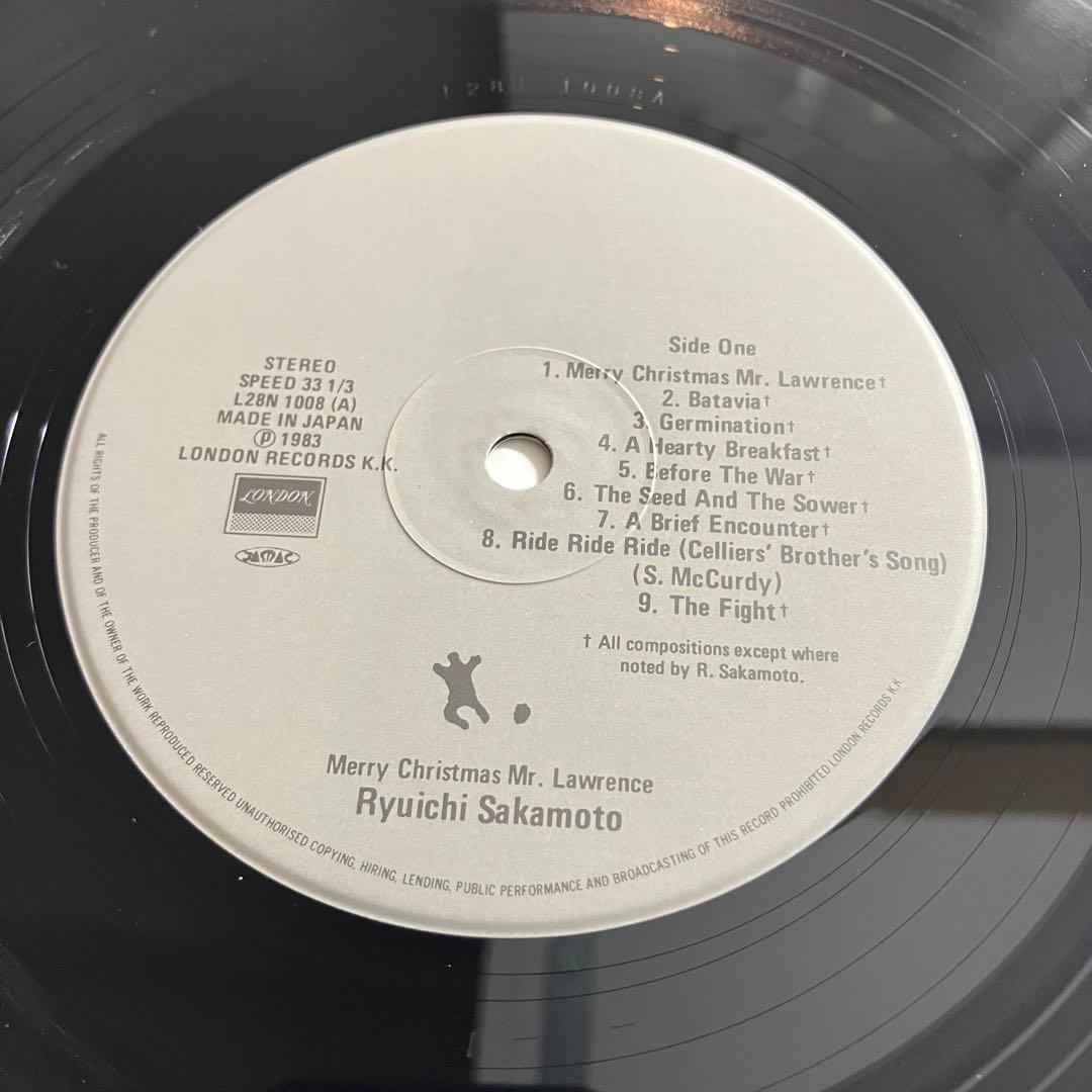 LP　坂本龍一　戦場のメリークリスマス　オリジナル　YMO　レコード