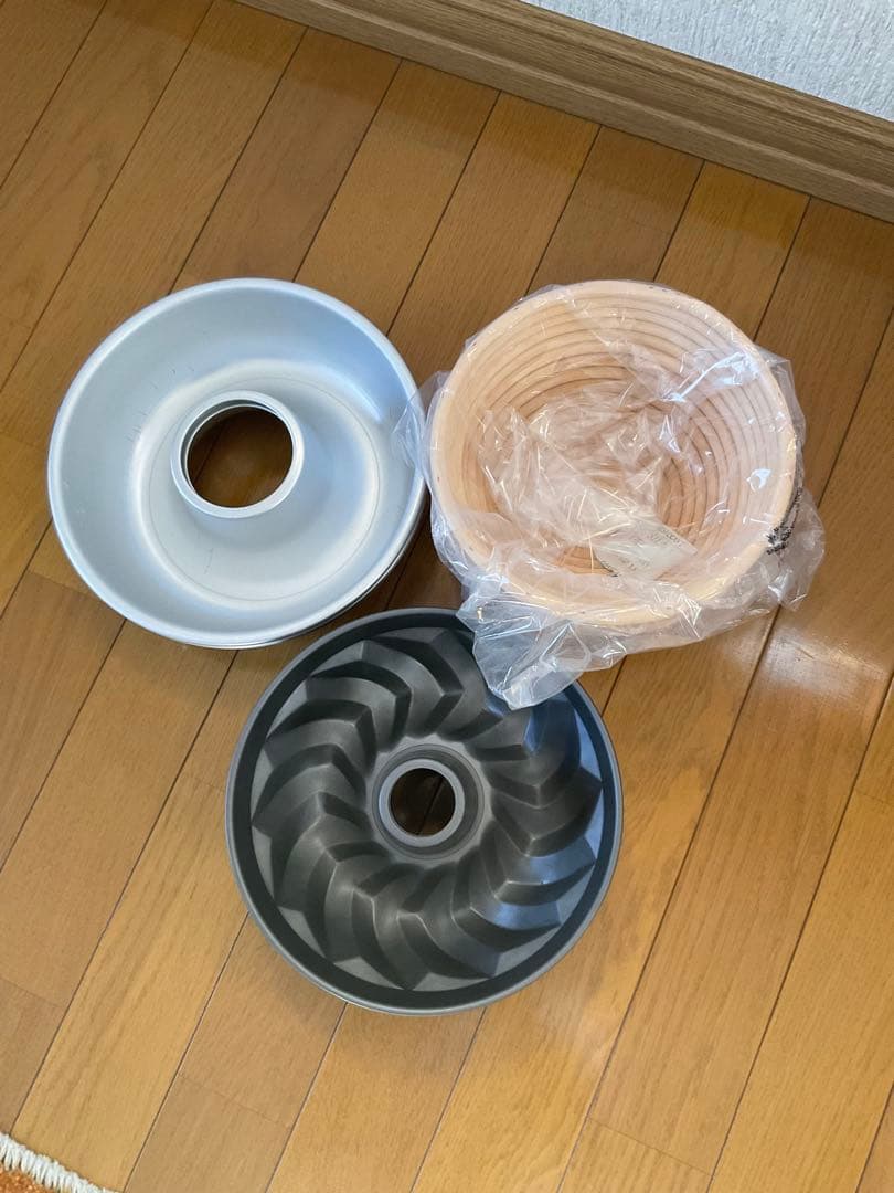 パン発酵22 発酵カゴ ゴルフ 18 黒 デビルケーキ型20 全6個 洋菓子