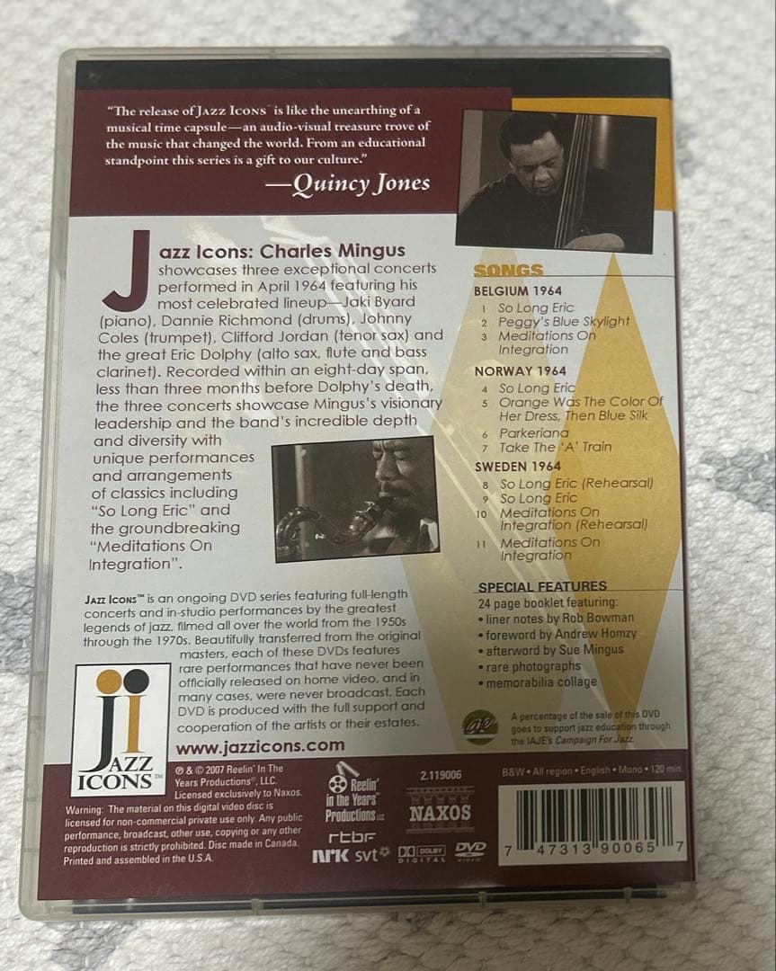 ミュージック CHARLES MINGUS LIVE in '64 DVD