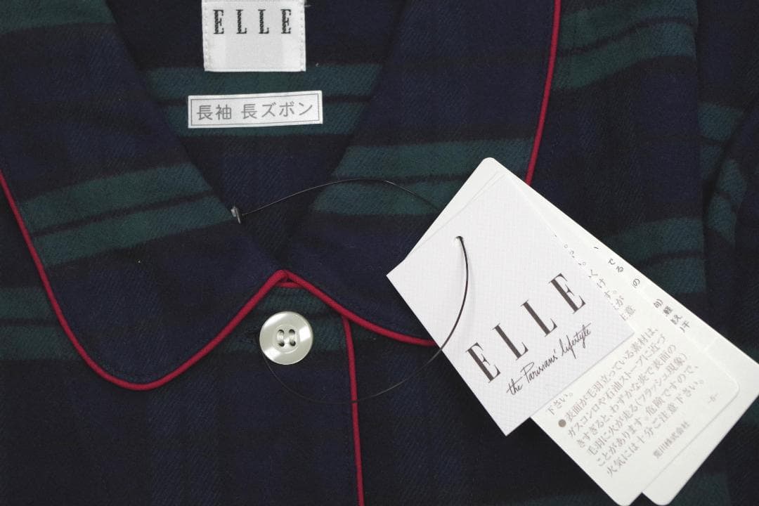 【新品】エルELLE 秋冬物厚手ネル地パジャマ（M）№ｂ11