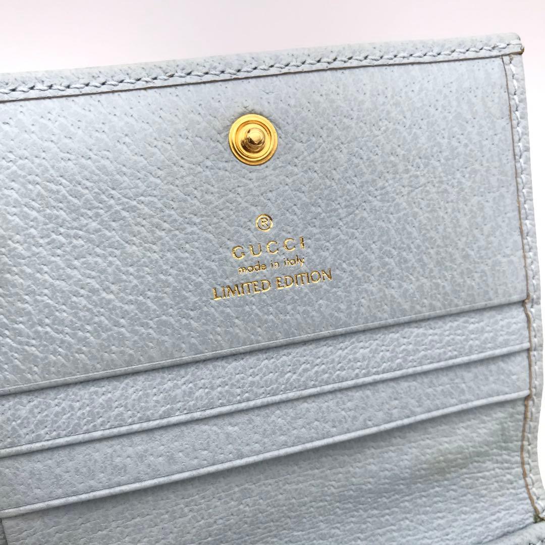 正規品　新品同様　グッチ財布　グッチ折り財布　　ggマーモント グッチフローラ