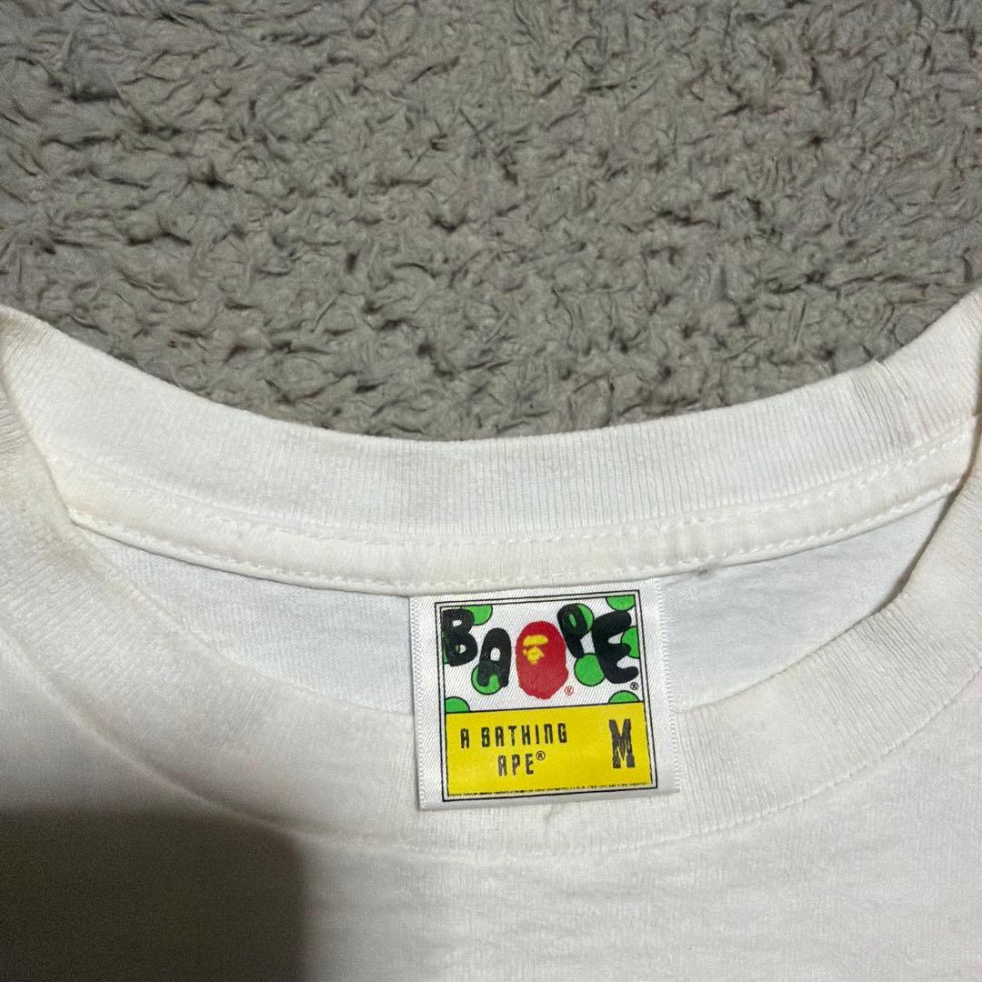 A BATHING APE BAPE HEAD tee tシャツ M ホワイト