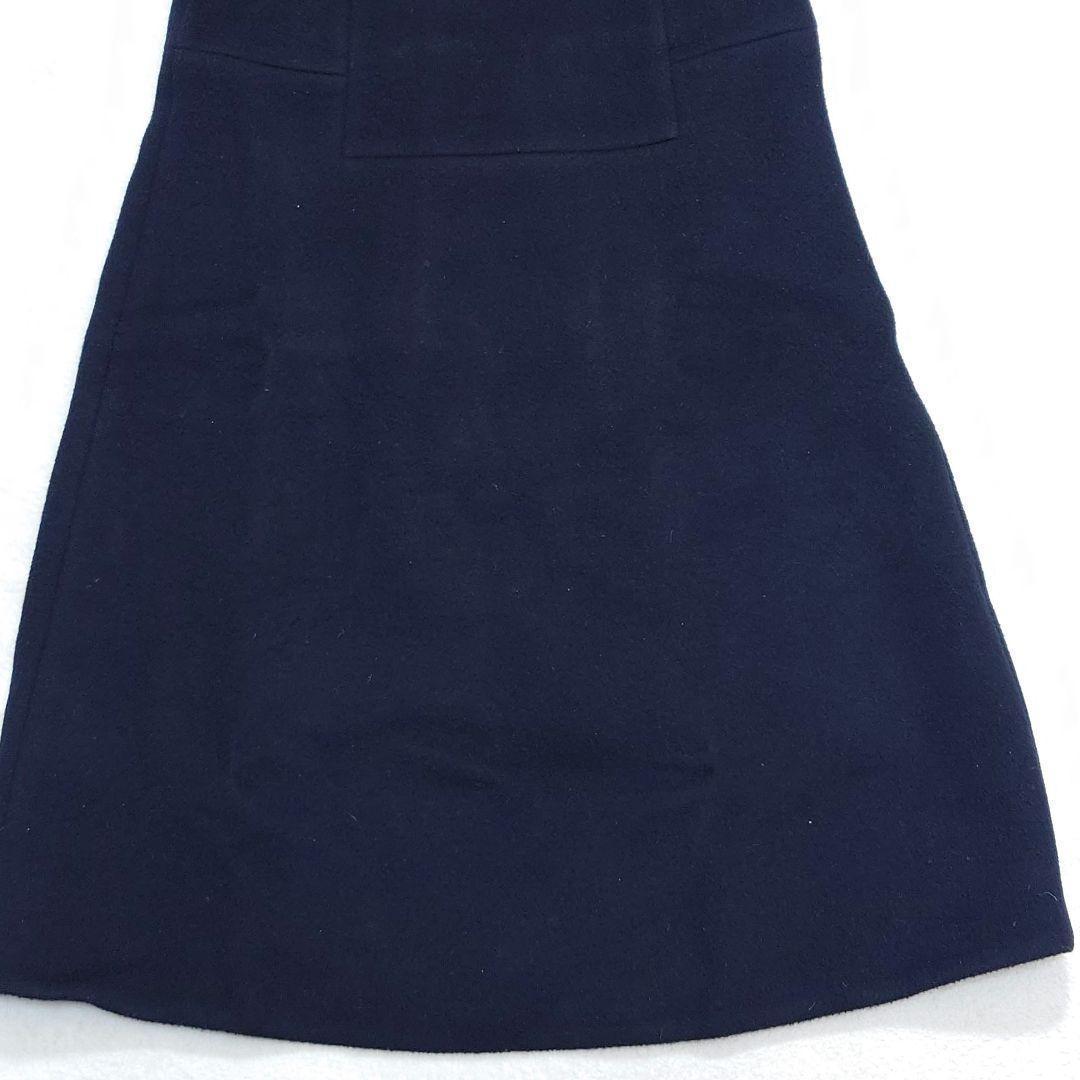 【美品】ミナペルホネン☆pianissimo☆シルク混☆ネイビー☆38(M)
