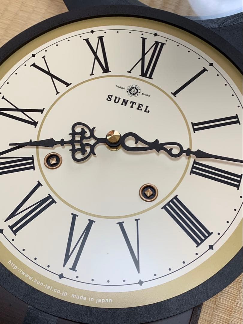 SUNTEL サンテル　時打ち振り子時計QL688クオーツ　取説付き