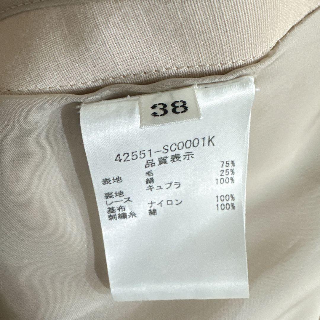 FOXEY シルクウール　スプリングコート　38 フォクシー　ピンク