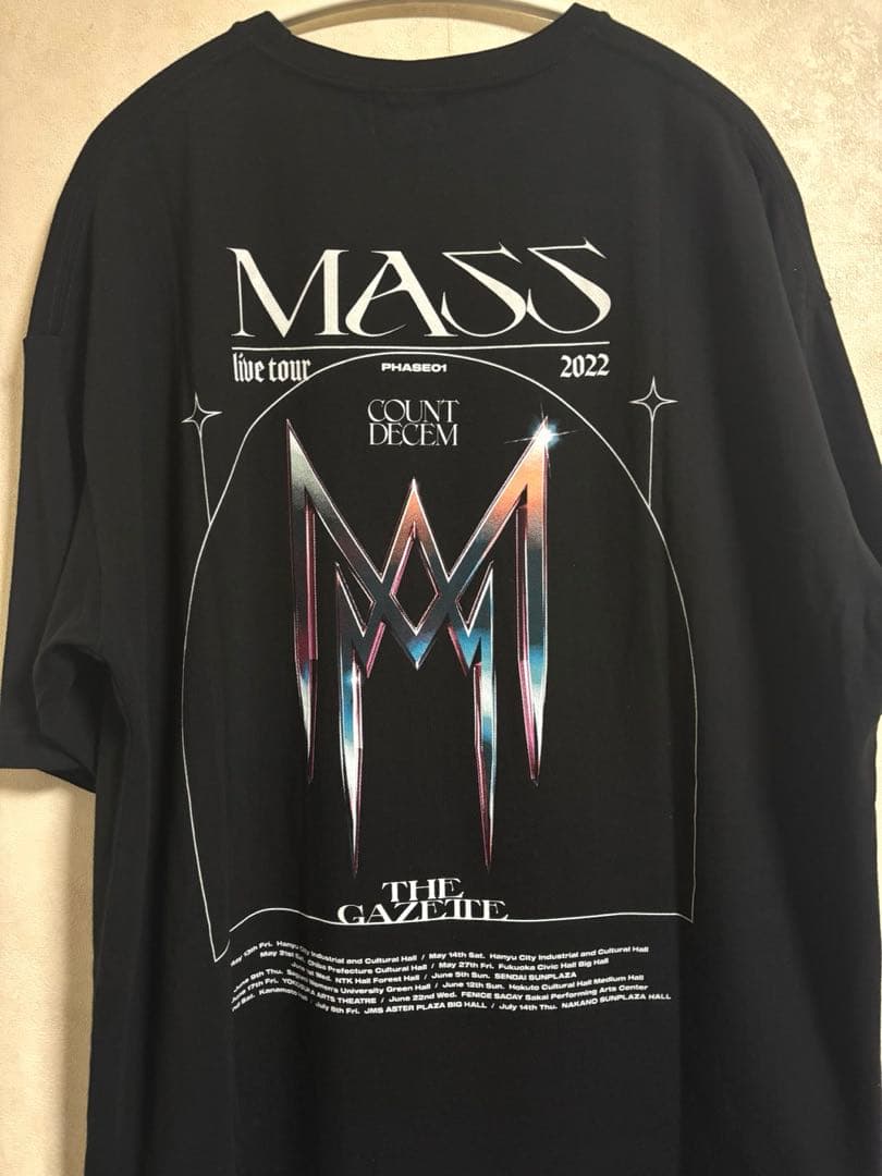 the GazettE MASS 01 Tシャツ