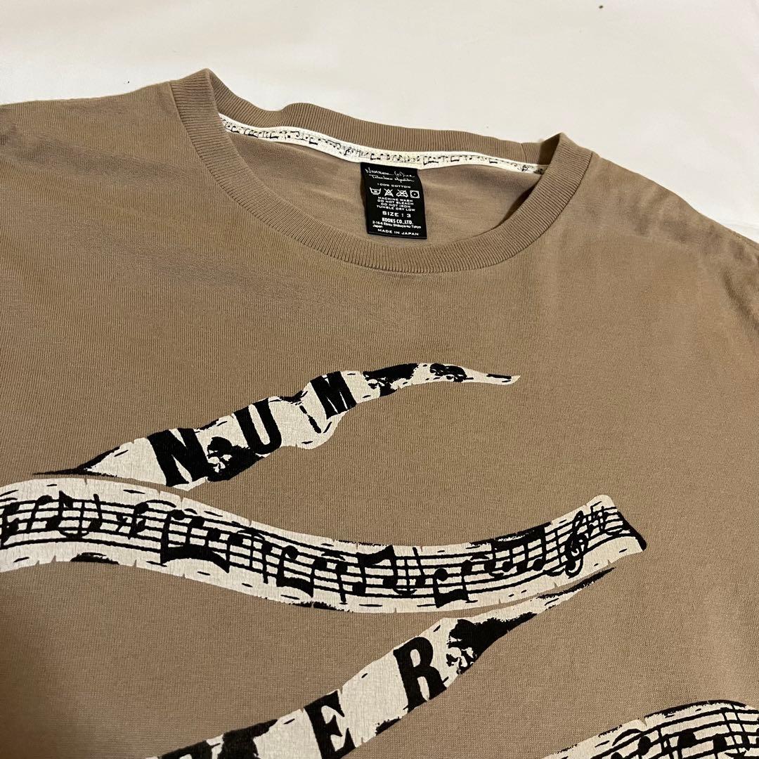 NUMBER(N)INE 2007SS 音符Tシャツ マロン
