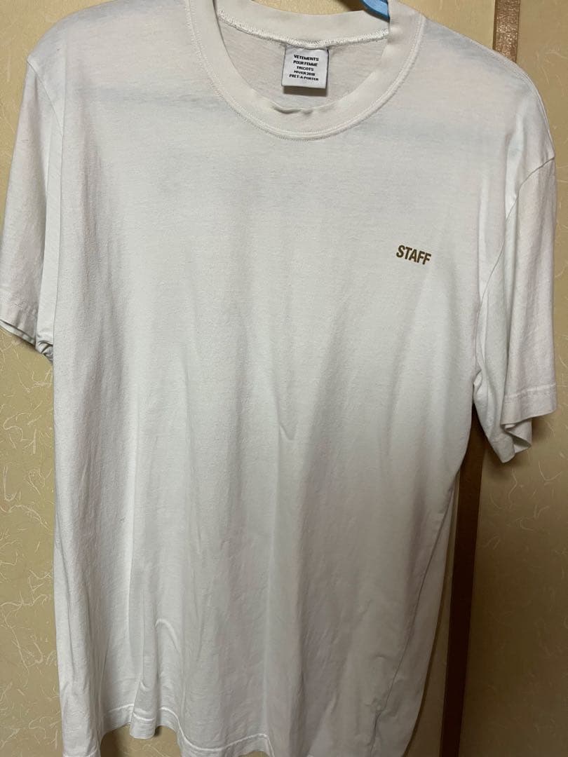 VETEMENTS STAFF Tシャツ HIVER 2019