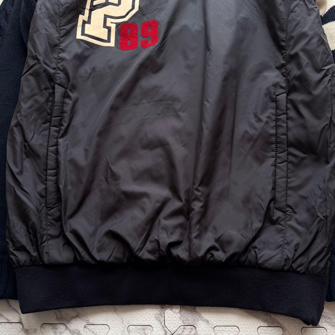 美品✨パーリーゲイツ スニード プルオーバージャケット 袖ニット ネイビー 4