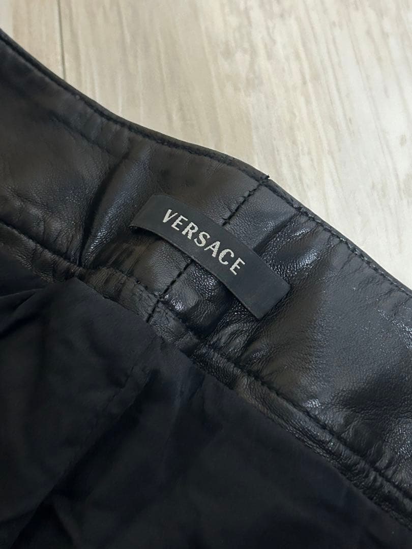 Gianni versace レザーパンツ