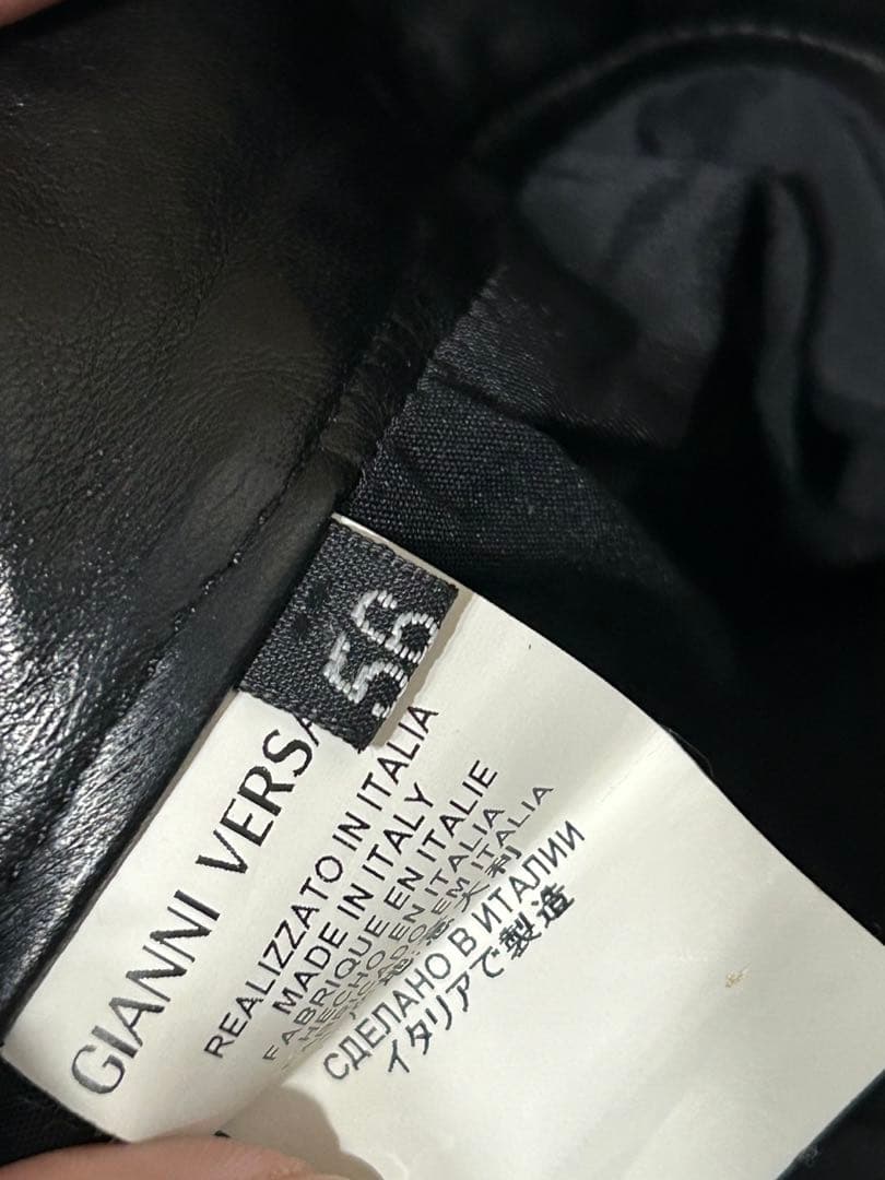 Gianni versace レザーパンツ