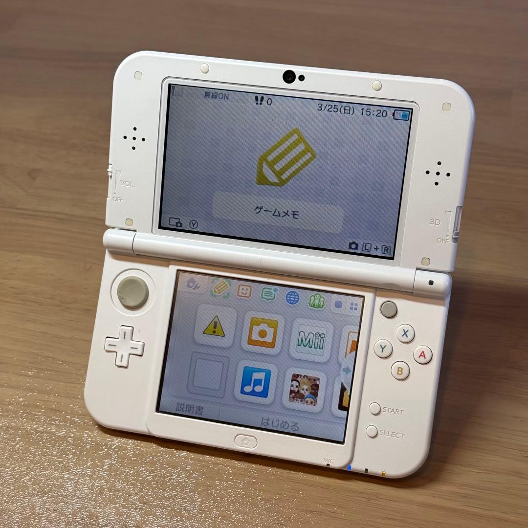 4-044【訳ありジャンク】Newニンテンドー3DS LL パールホワイト