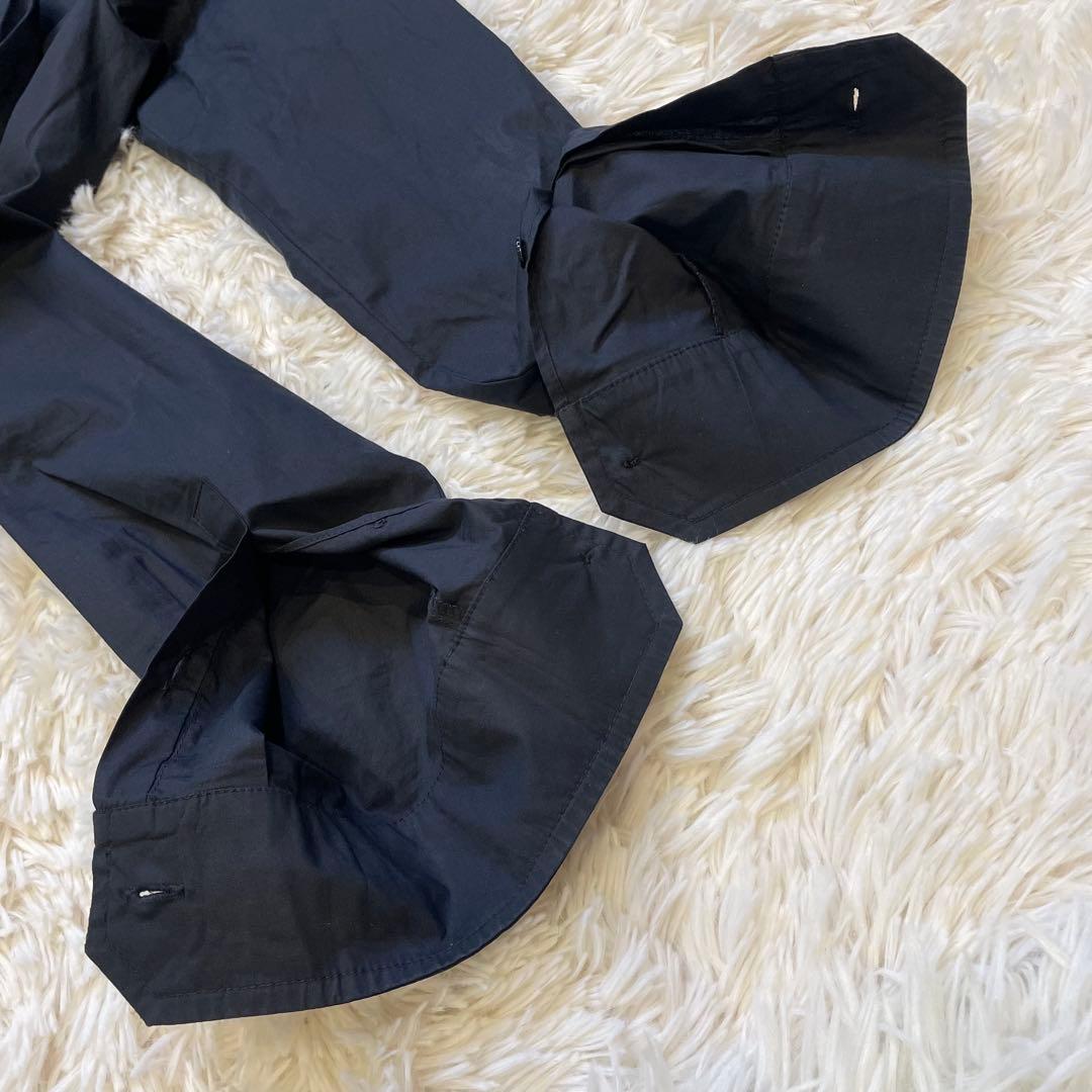 MaxMara マックスマーラ ワンピース 白タグ フリル ショールカラー 40