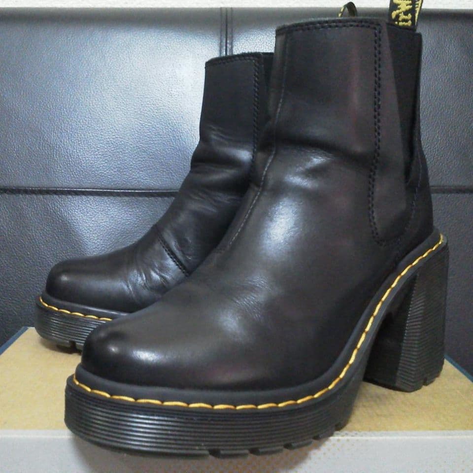 Dr.Martens SPENCE UK4 黒 厚底 チェルシー サイドゴア