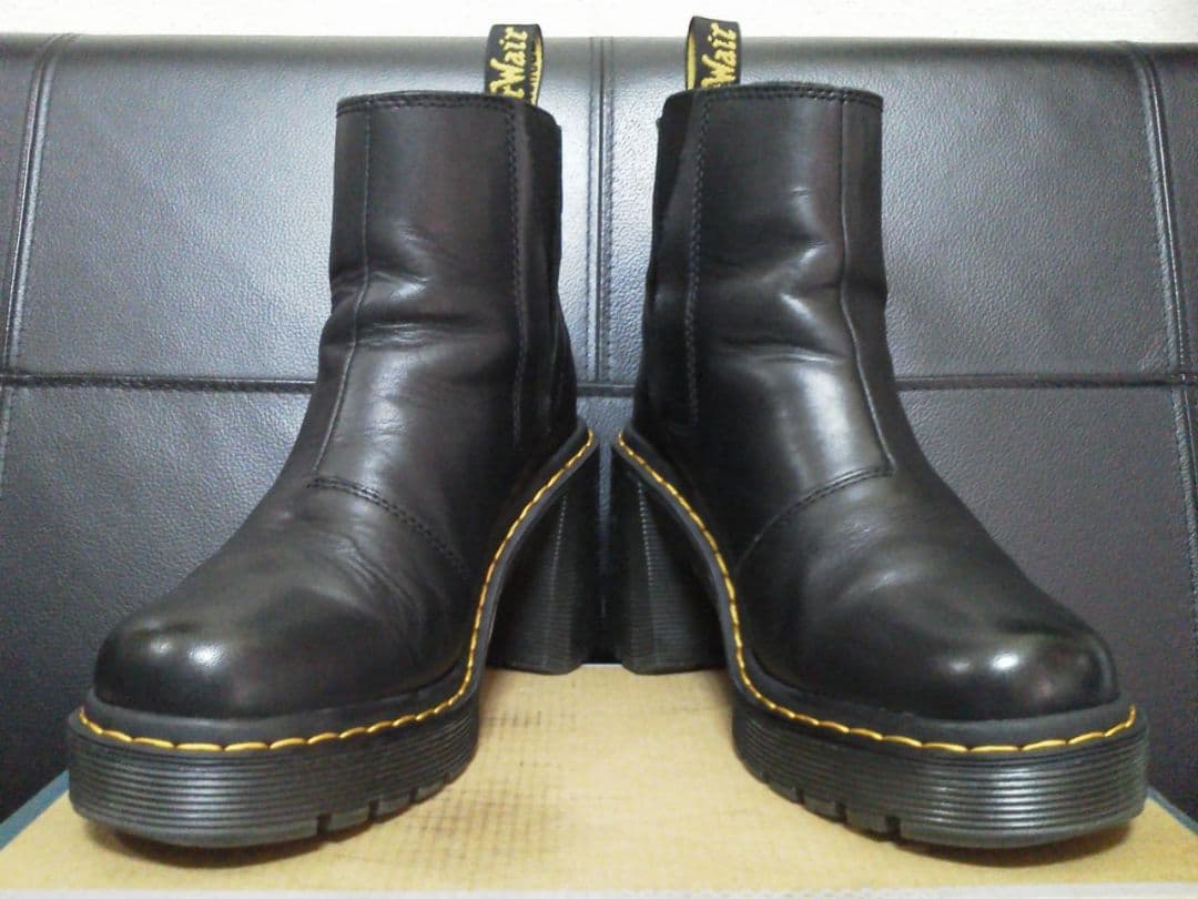 Dr.Martens SPENCE UK4 黒 厚底 チェルシー サイドゴア