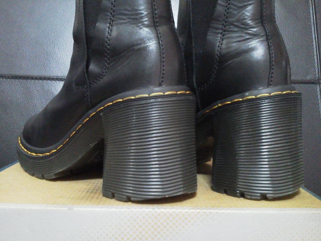 Dr.Martens SPENCE UK4 黒 厚底 チェルシー サイドゴア