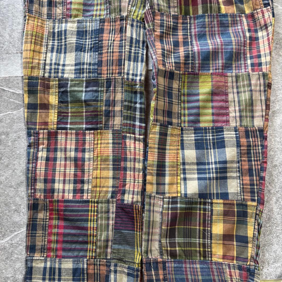 【お洒落】ラルフローレン パッチワークパンツ マドラスチェック W31 L30