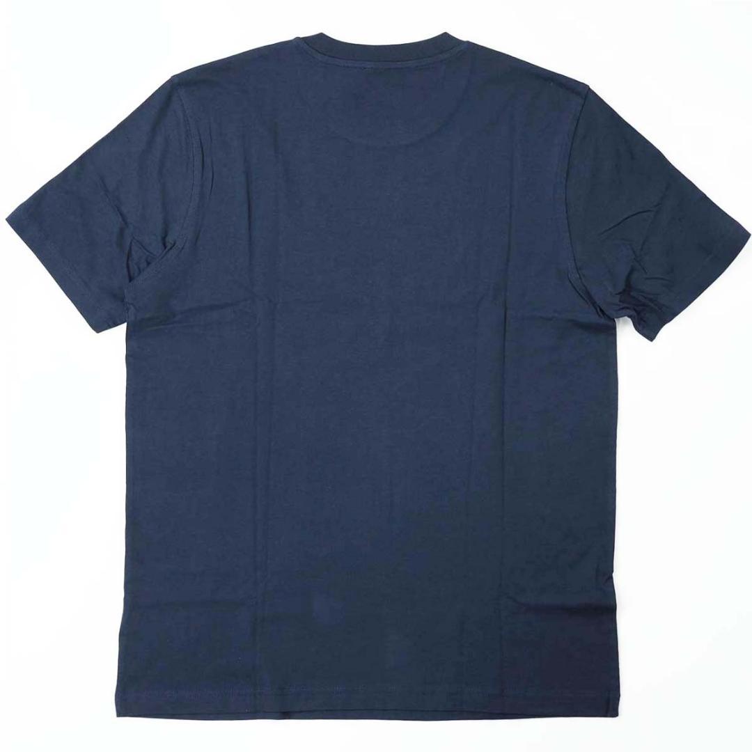 新品 DIESEL メンズ ワントーン ロゴ 半袖 Tシャツ ネイビー M