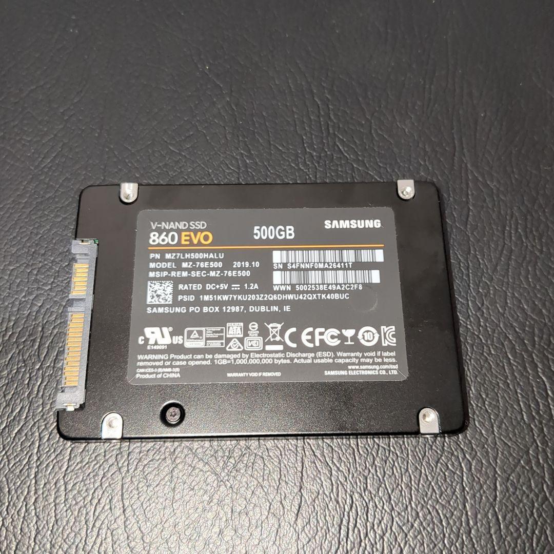動作確認済み！Samsung 860 EVO 500GB SATA SSD