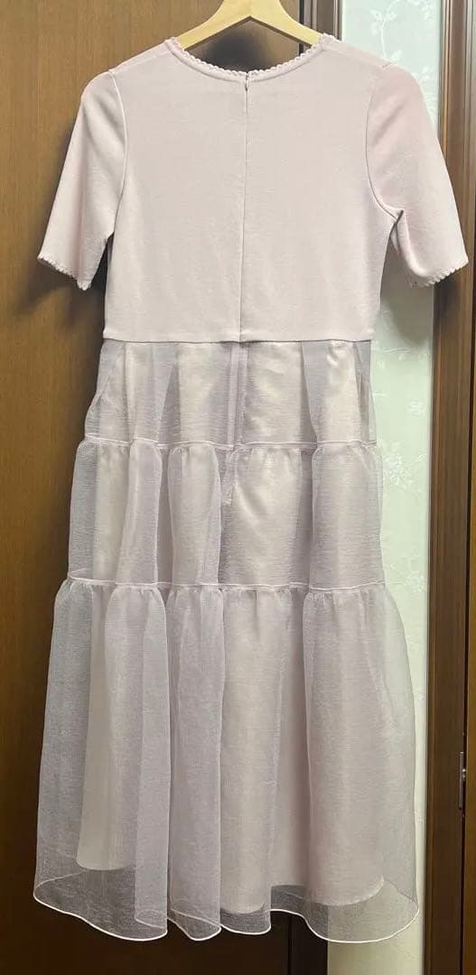 完売品　美品　ジョリーミニョン ふくれオーガンジー　ワンピース　ピンク　38