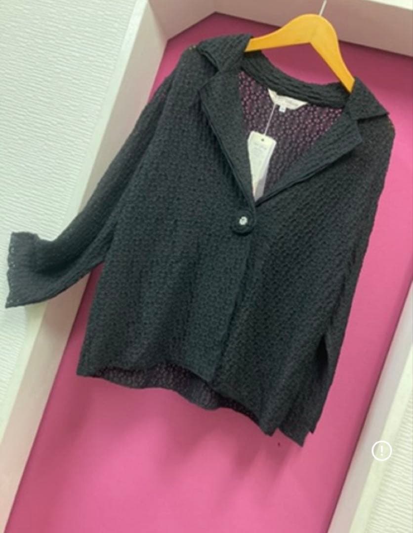 スーパービューティー♡ 春夏　伸縮性抜群！素材のテーラー風ジャケット