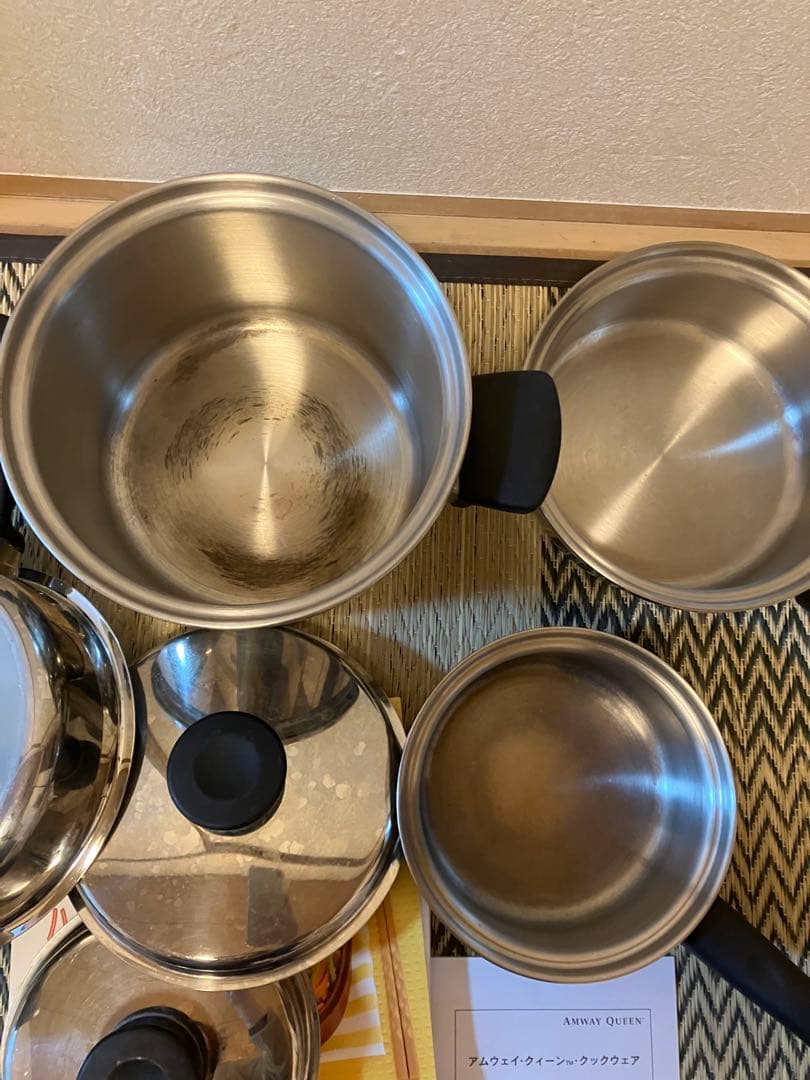アムウェイ鍋セット　4Lシチューパン　中ソースパン　小ソースパン　レシピ大量