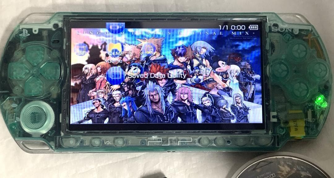 PSP 2000 すぐ遊べるセット【美品・カスタム】スケルトン　グリーン