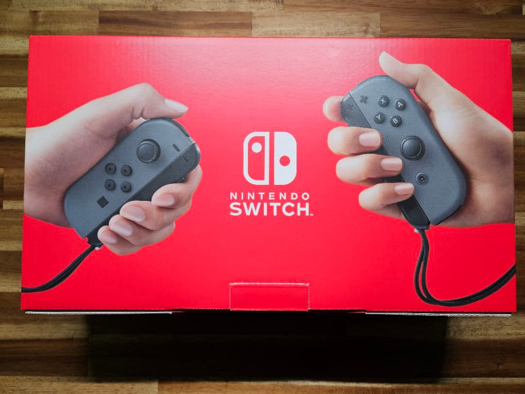 Nintendo Switch グレー　バッテリー強化モデル　専用ポーチ付き