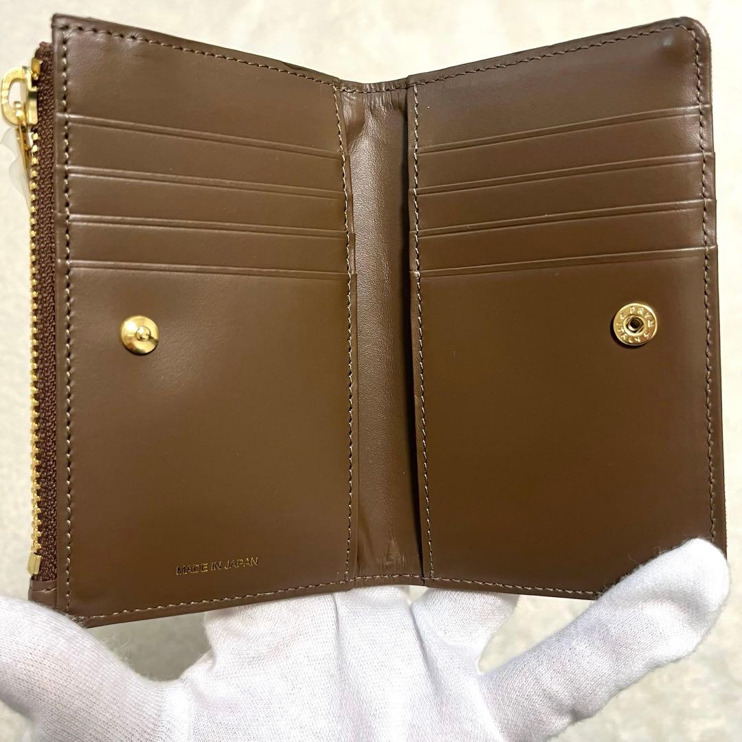 新品未使用 ブルーレーベルクレストブリッジ 二つ折り財布 コンパクト 箱付き