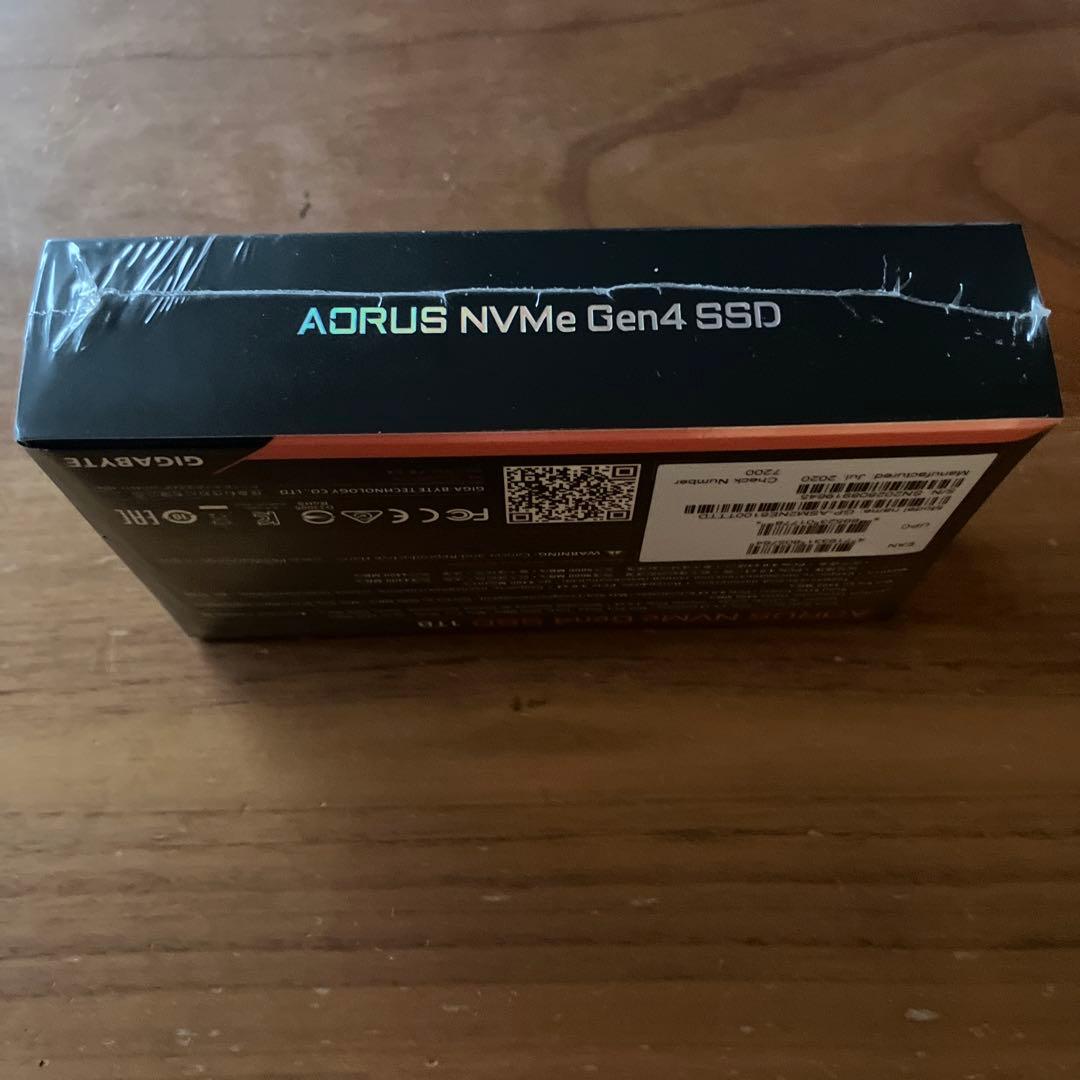 内蔵型SSD AORUS NVMe Gen4 SSD 1TB