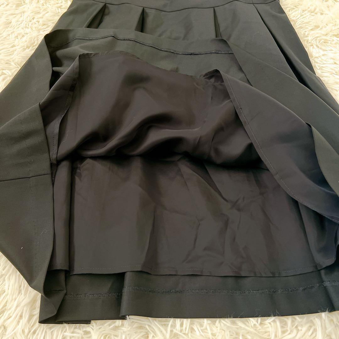 カンちゃん！theory luxe ネイビー光沢 ジャンパースカート 42