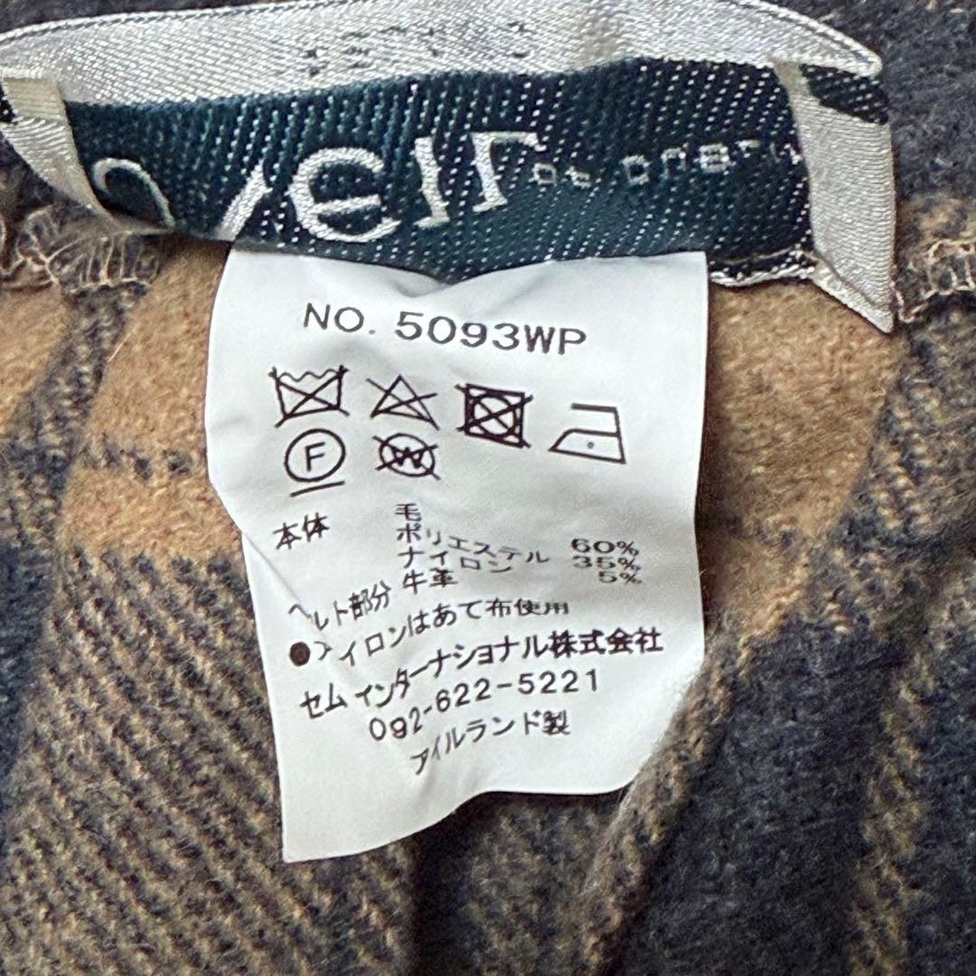 【良品】オニールオブダブリン　巻きスカート　ピン付プリーツ　タータンチェック　М