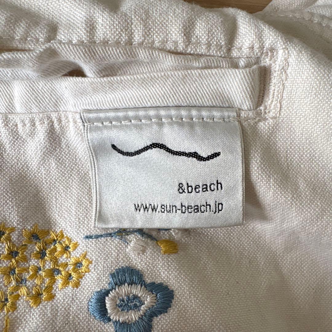&beach 花柄刺繍 抱っこ紐
