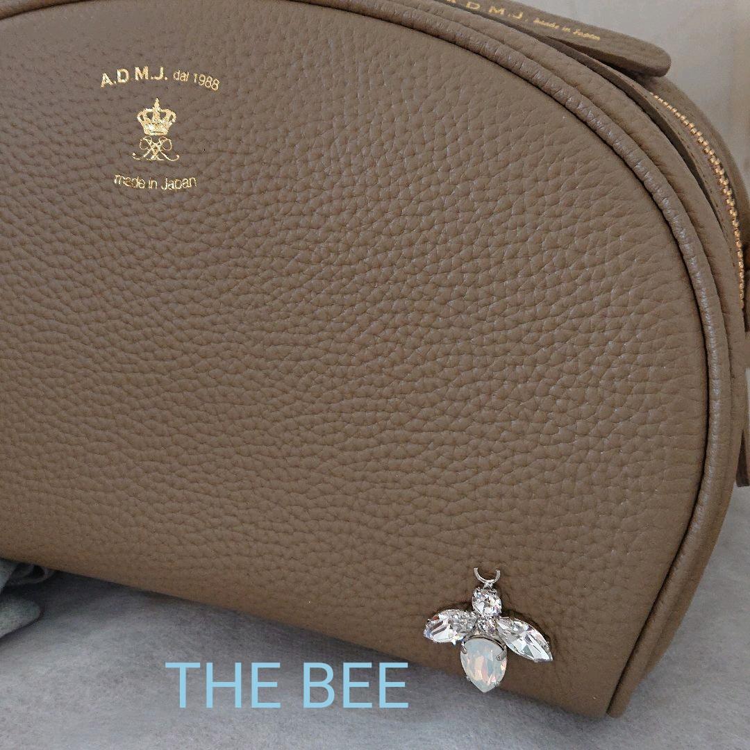 ❦ ADMJ ✵ THE BEE 牛革シュリンク型押 クロスボディバッグ ❦