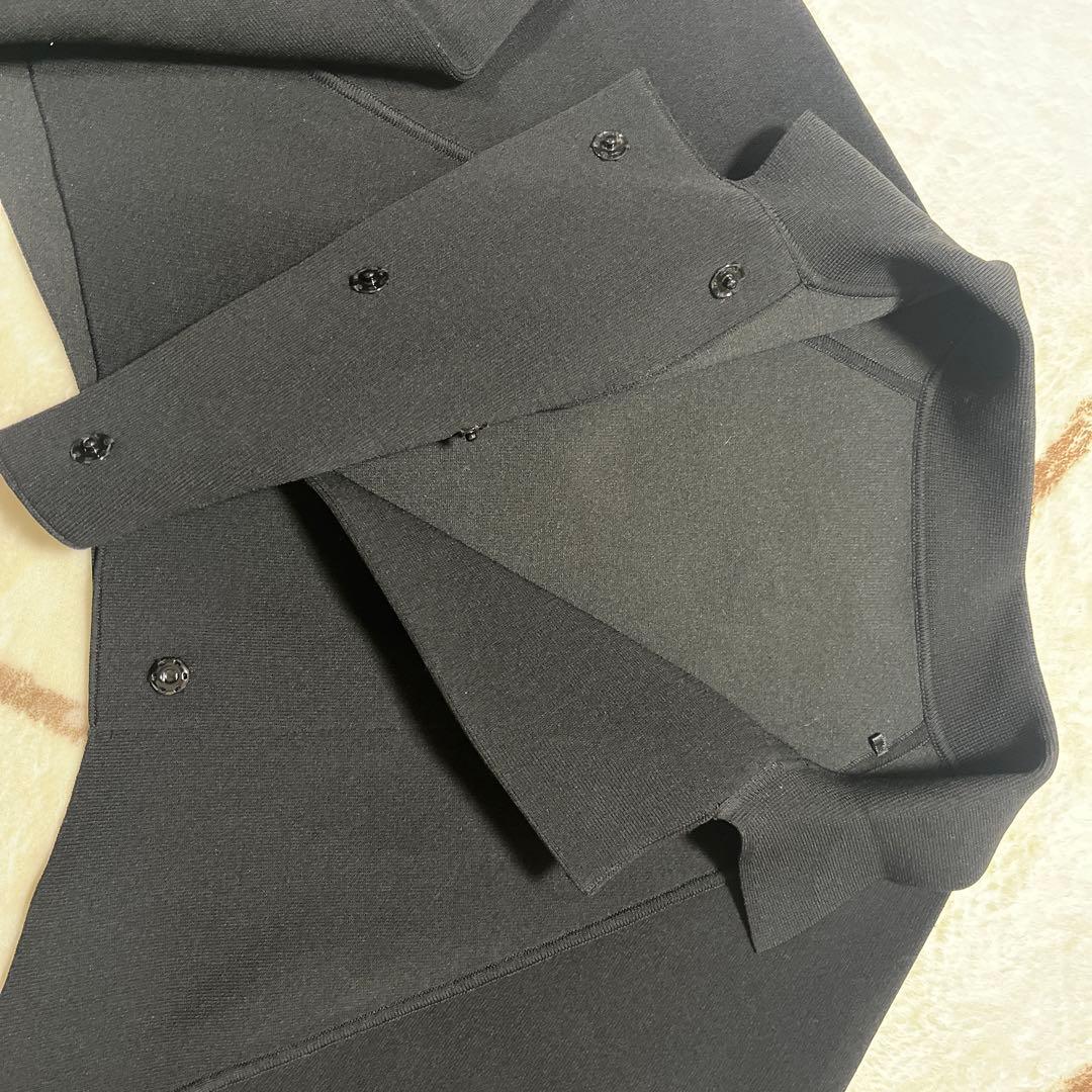 【Ameri vintage】JACKET LIKE SHORT KNIT
