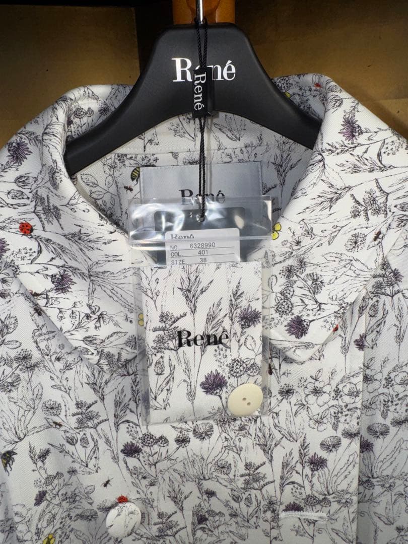 【Reneルネ】新品タグ付き定価165,000円希少価値スプリングコート38