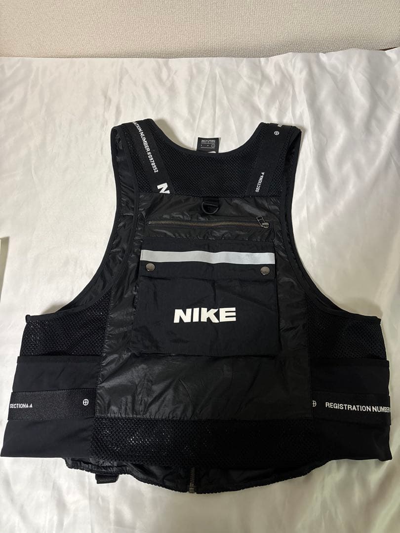 L 完売品NIKE ナイキ ジップ ナイロン ブラック ロゴ acg