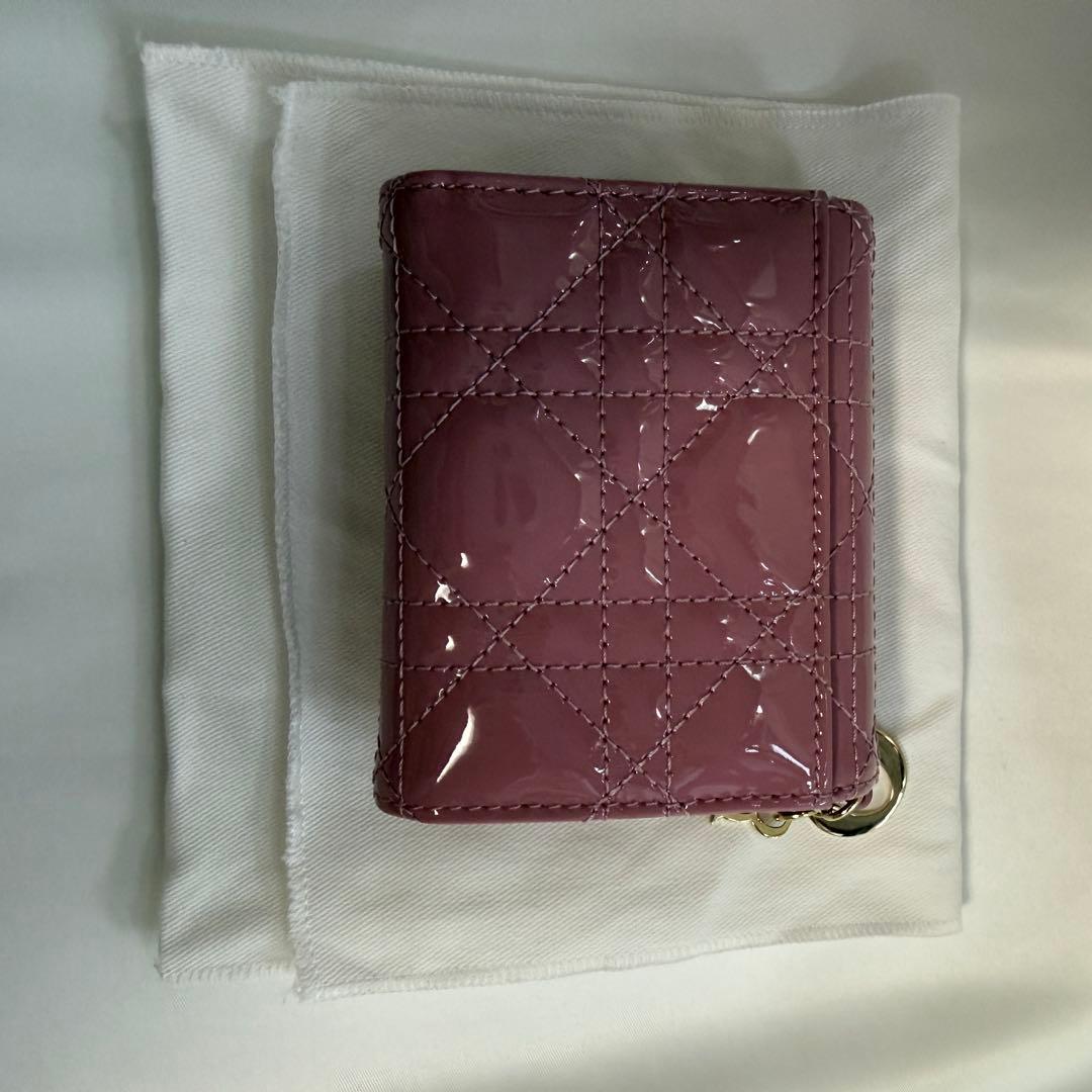 Lady Dior ロータスウォレット 三つ折財布