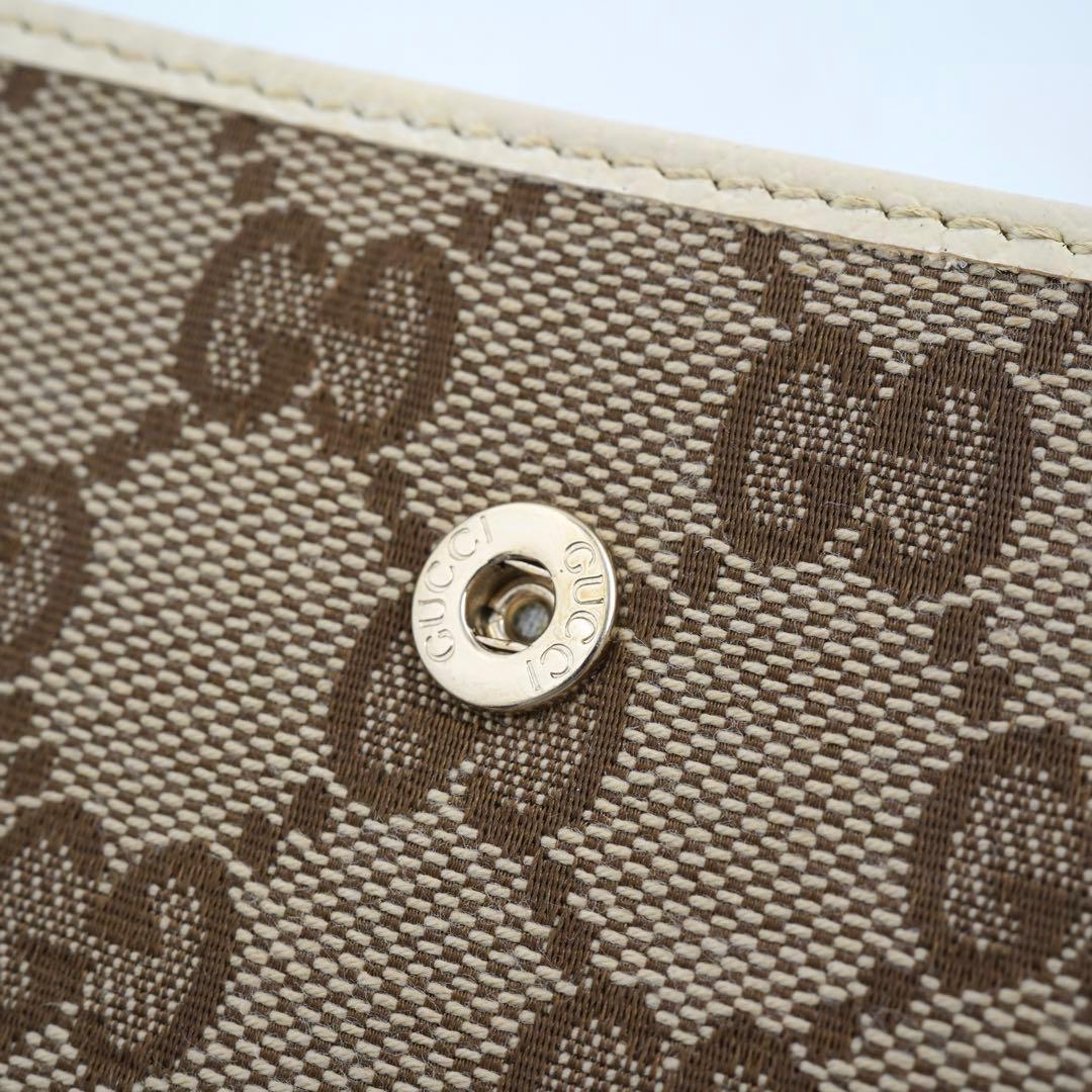 ✨新品未使用✨　GUCCI ミニ財布　インターロッキング　GGライン　キャンバス
