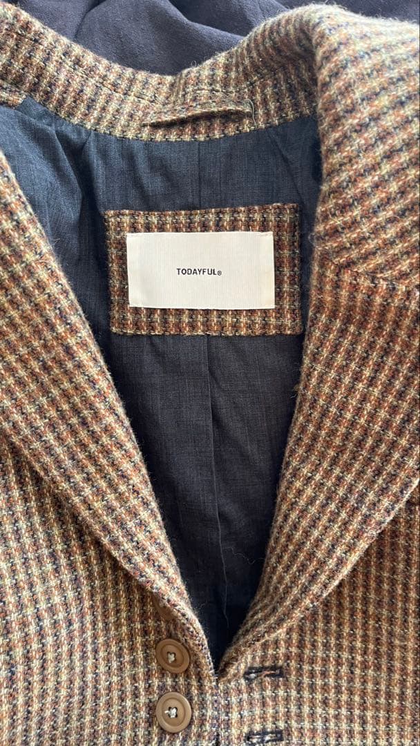 ジャケット・アウター TODAYFUL Wool100% Check Jacket
