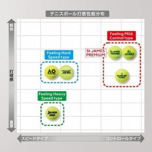 St.JAMES プレミアム テニスボール 60球（15缶）