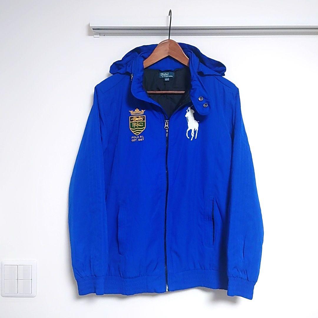 美品 ビッグポニー✨️ ポロラルフローレン 中綿ジャケット フード 希少 M相当