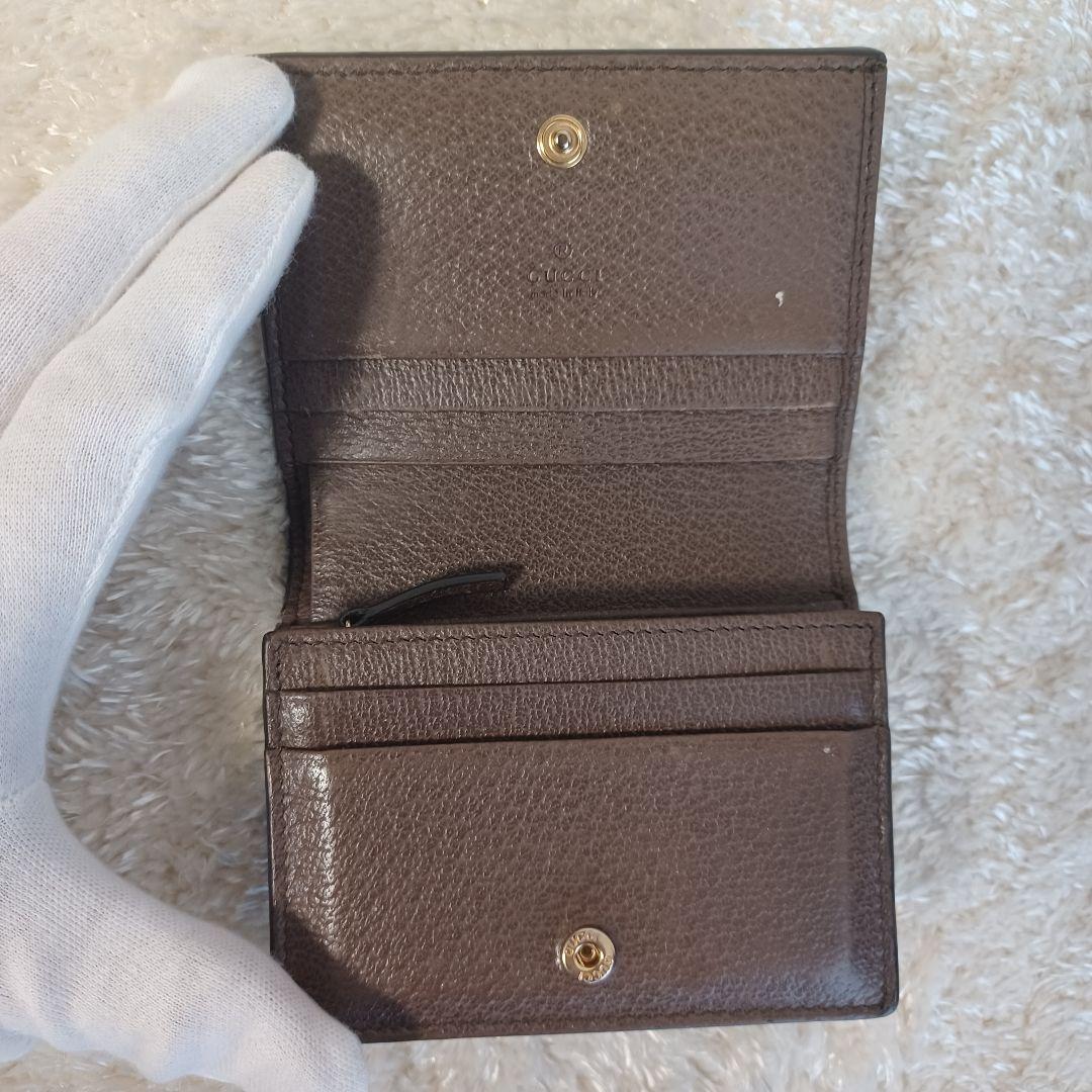 ✨極美品✨グッチ　三つ折り財布　オフィディア　シェリーライン　マーモント GG柄
