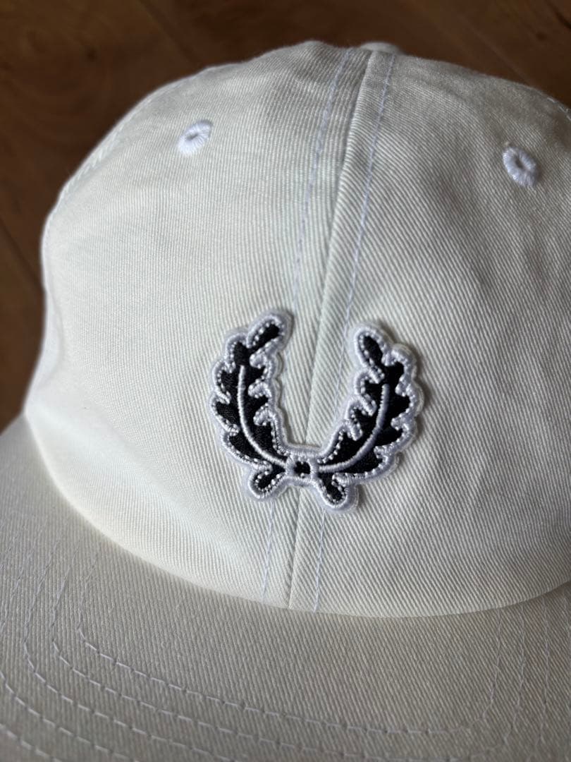 fredperry×Stussy ホワイト　6パネルキャップ
