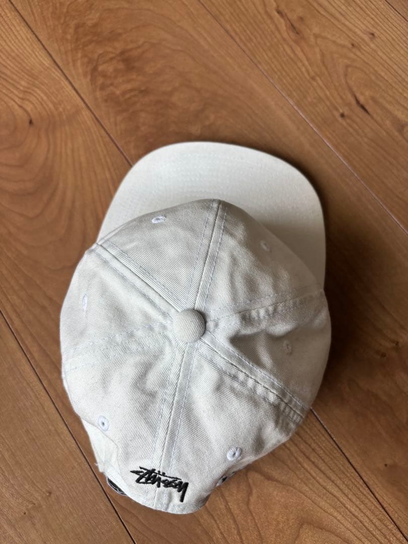fredperry×Stussy ホワイト　6パネルキャップ