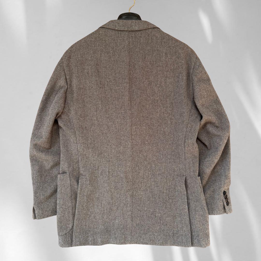 【超美品】 ボリオリ カシミヤ混 ヘリンボーン ジャケット BOGLIOLI