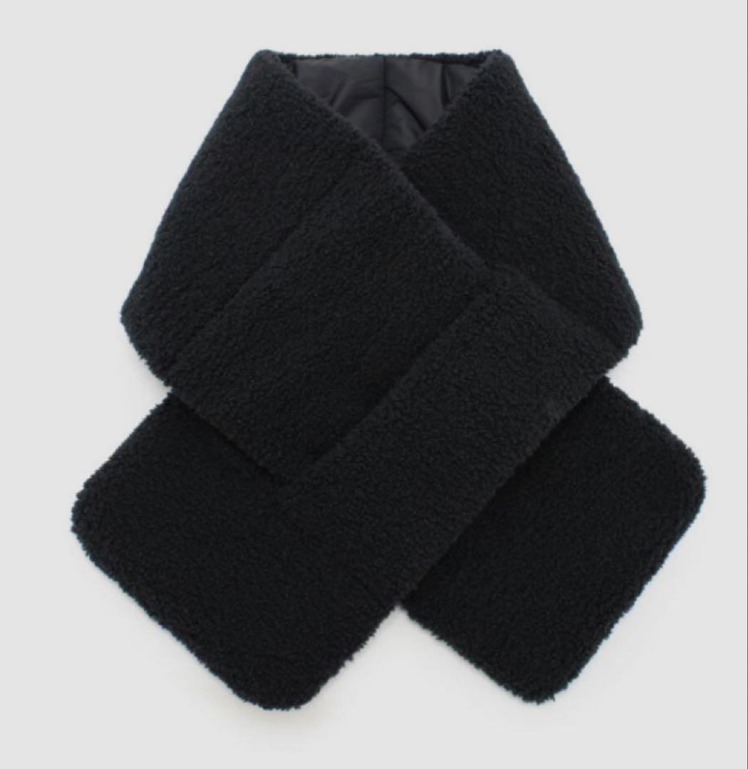 UGG リバーシブルマフラー ブラック