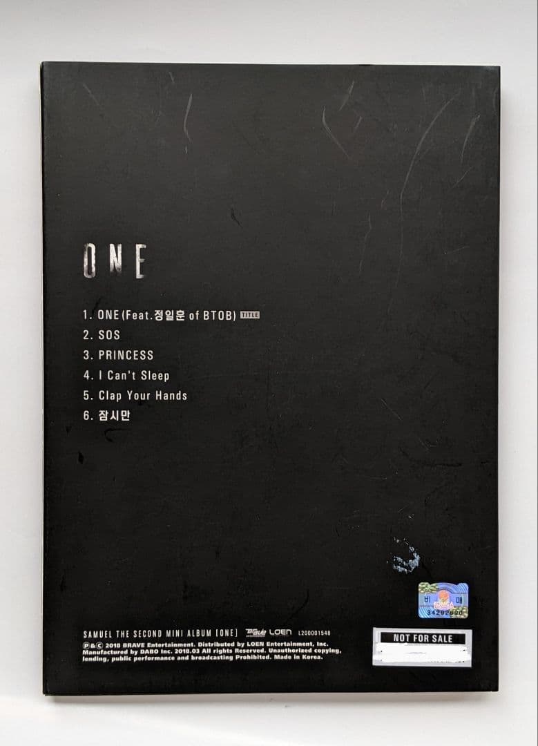 ★非売品★サインCD◆Samuel（サムエル）◆ONE◆韓国◆KPOP