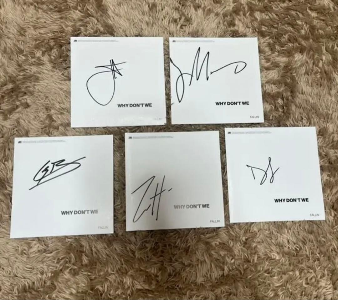 why don't we 直筆サイン CD5枚セット